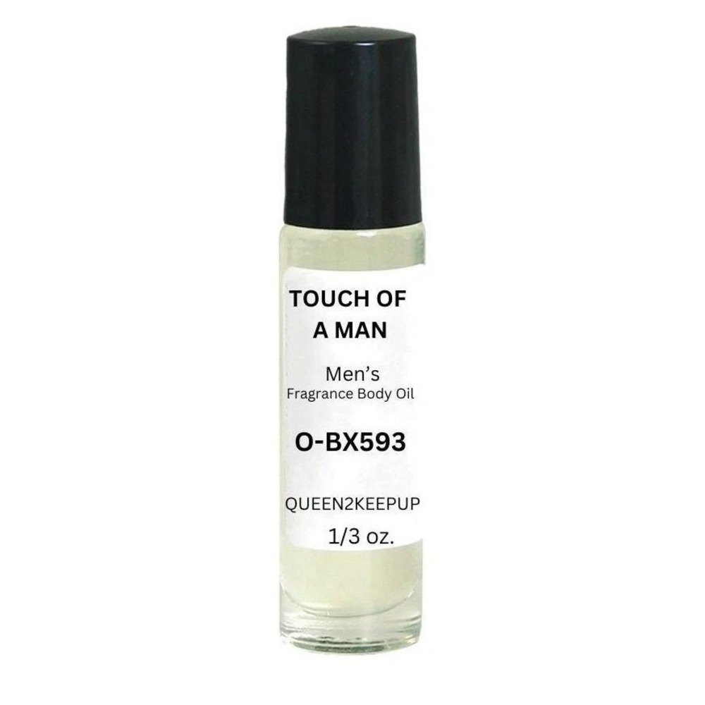 Touch Of A Man Body Oil Fresh Citrus Spicy Woods Masculine Warm Scent Roll-On